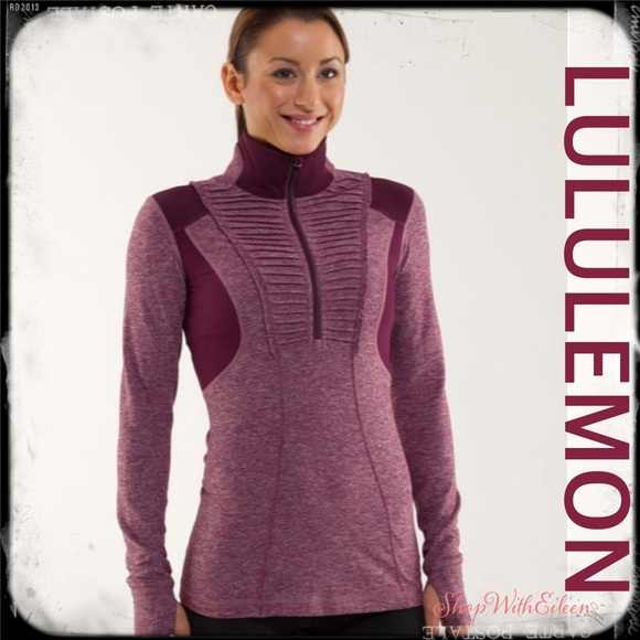 lululemon athletica Tops - Lululemon Run Your Heart Out 
HeatherPlum Pullover